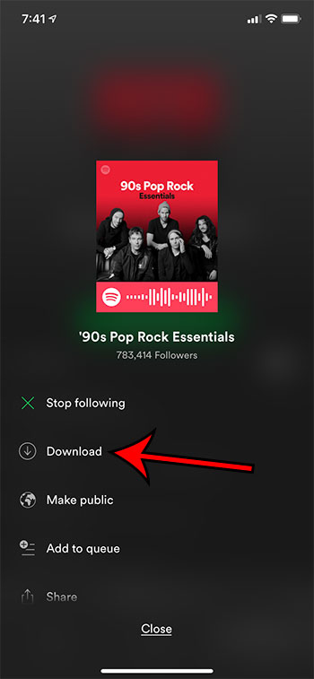 How to download my spotify playlist to my phone